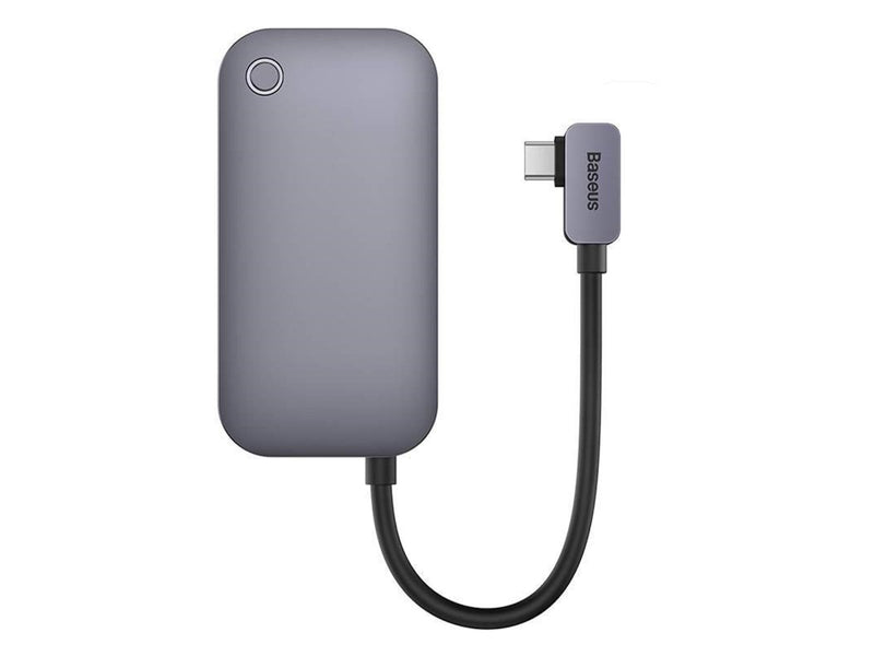 Baseus PadJoy Series USB-C to USB 3.0 + HDMI + USB-C PD + jack 3.5mm + SD/TF (Grey) USB-Hubs - USB 3.0 - 6 - Grau