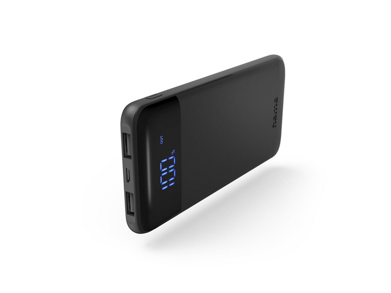 Hama LED10 Powerbank (Akku) - schwarz - 10000 mAh