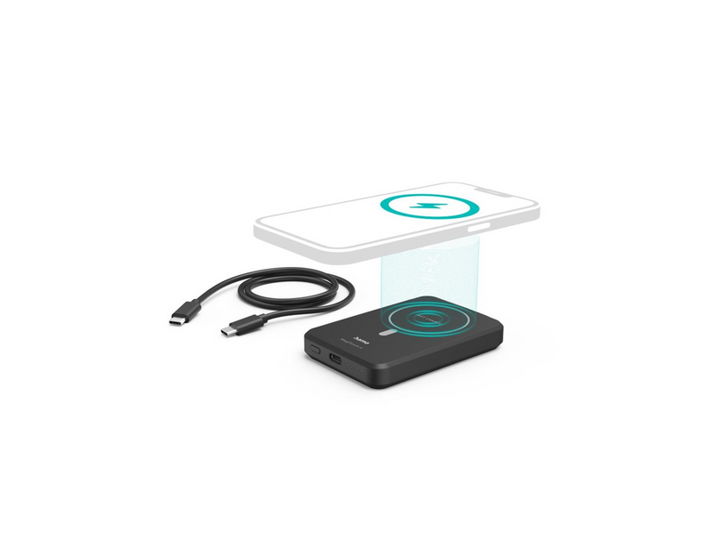Hama MagPower5 Powerbank (Akku) - schwarz - 5000 mAh