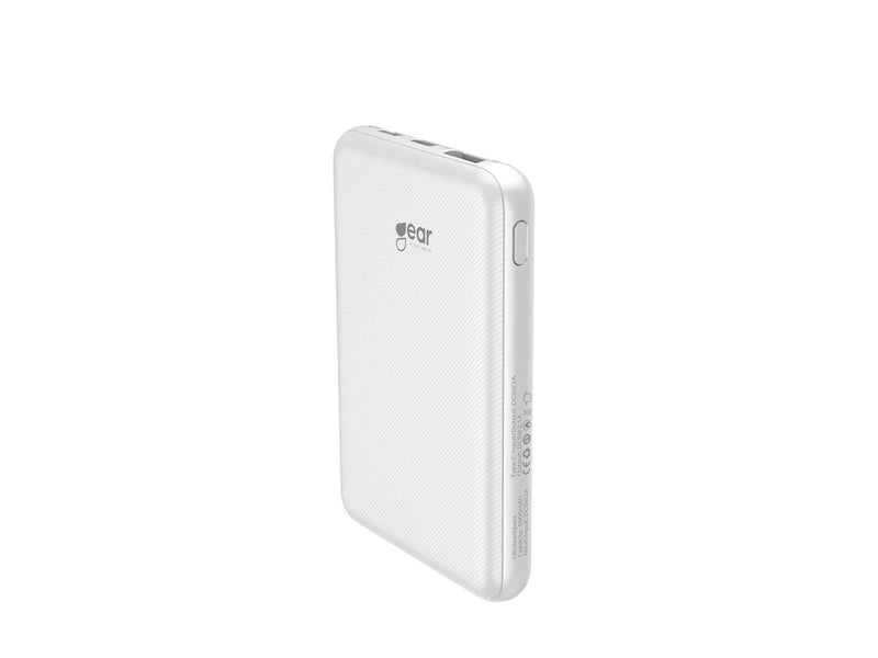 GEAR Ultracompact Powerbank (Akku) - Weiß - 5000 mAh