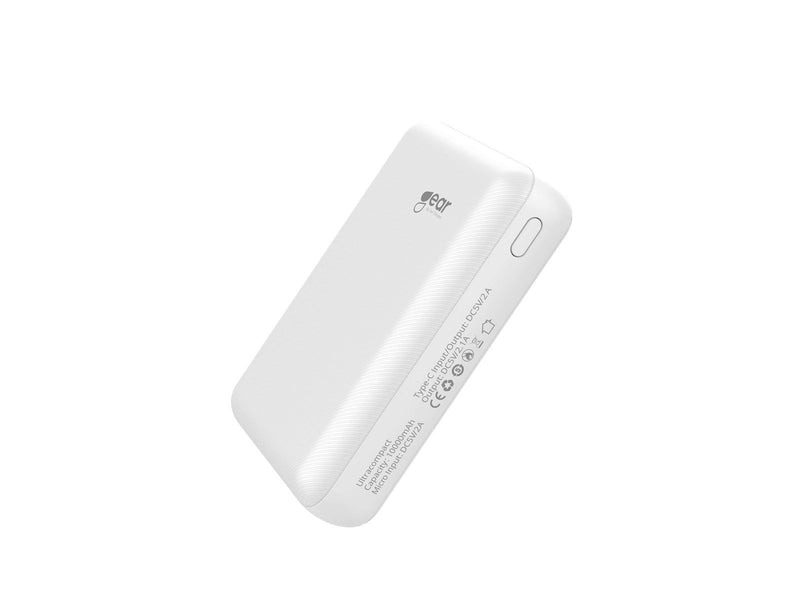 GEAR Ultracompact Powerbank (Akku) - Weiß - 10000 mAh