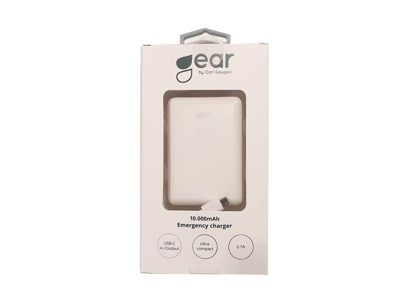 GEAR Ultracompact Powerbank (Akku) - Weiß - 10000 mAh