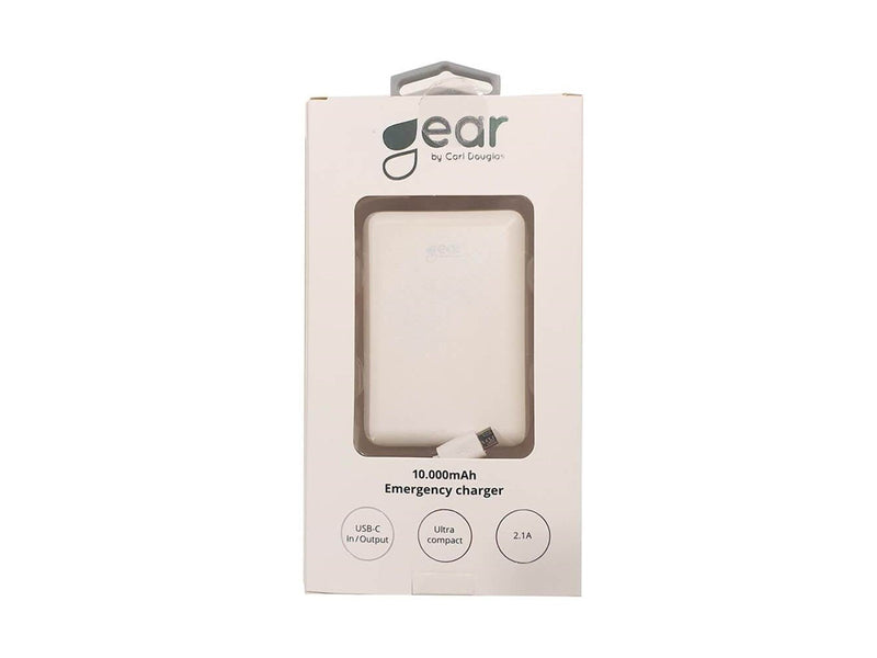 GEAR Ultracompact Powerbank (Akku) - Weiß - 10000 mAh