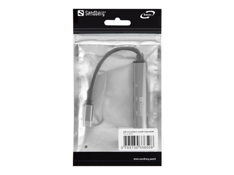 Sandberg USB-C Multi-USB Hub USB-Hubs - 5 - silber