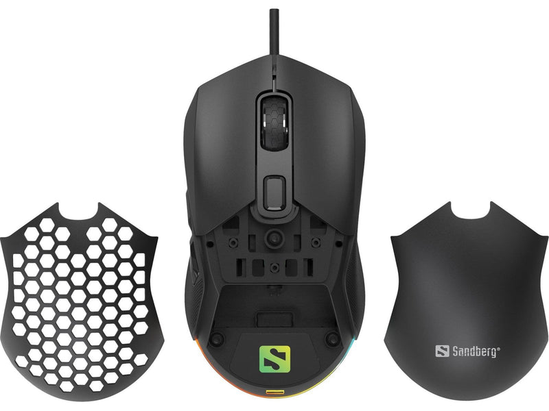 Sandberg FlexCover 6D - Gaming Maus (Schwarz)