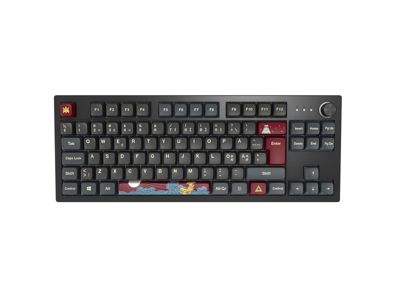 Montech MKey TKL Darkness - Gateron G Pro 2.0 Brown - Gaming Tastaturen - ohne Numpad - Nordisch - Schwarz