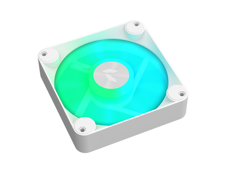 APNX FP1-120 - White - Gehäuselüfter - 120mm - Weiß mit RGB-Beleuchtung - 33 dBA