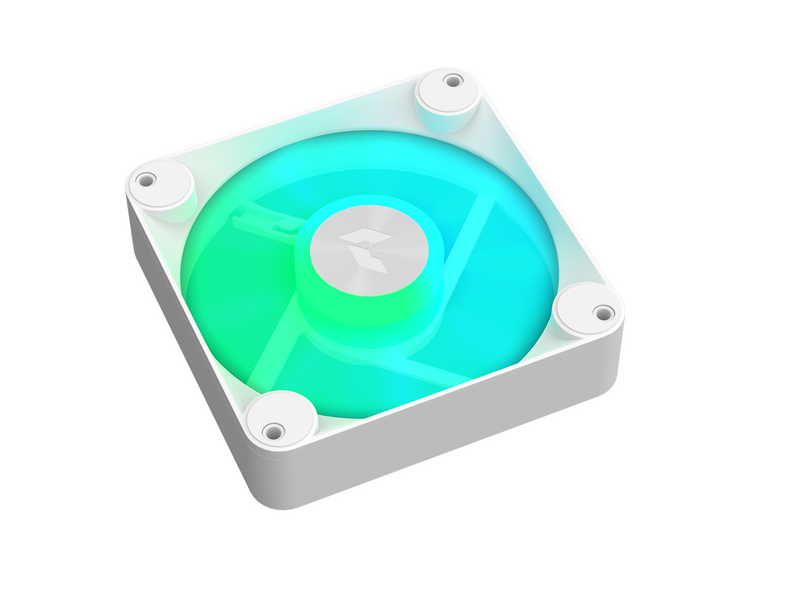 APNX FP1-120 - White - Gehäuselüfter - 120mm - Weiß mit RGB-Beleuchtung - 33 dBA