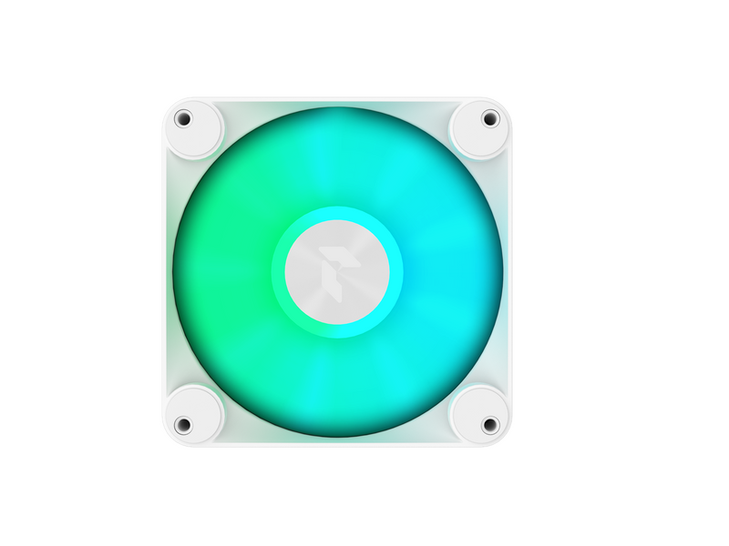 APNX FP1-120 - White - Gehäuselüfter - 120mm - Weiß mit RGB-Beleuchtung - 33 dBA