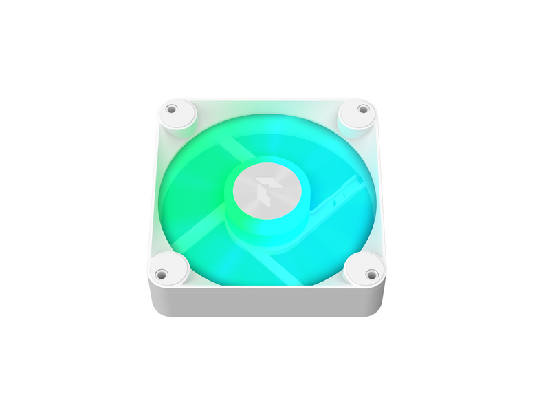 APNX FP1-120 - White - Gehäuselüfter - 120mm - Weiß mit RGB-Beleuchtung - 33 dBA