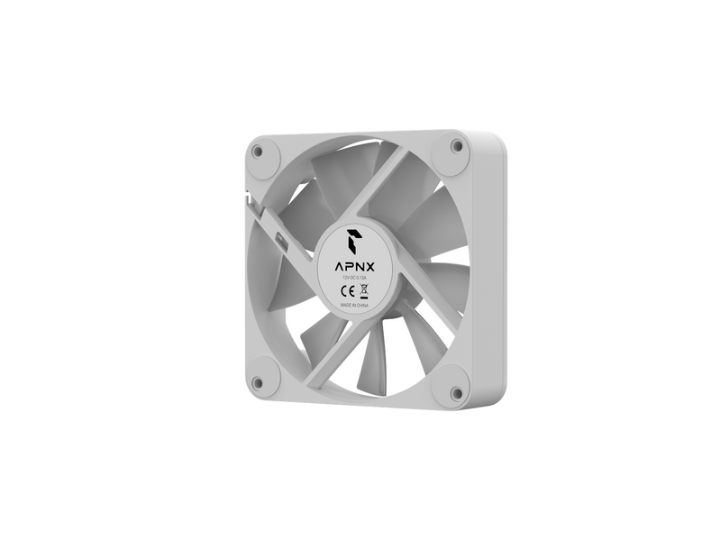 APNX FP1-120 - White - Gehäuselüfter - 120mm - Weiß mit RGB-Beleuchtung - 33 dBA