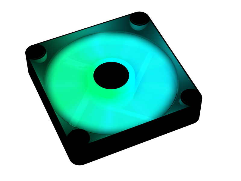 APNX FP1-140 - Black - Gehäuselüfter - 140mm - Schwarz mit RGB LED - 33 dBA