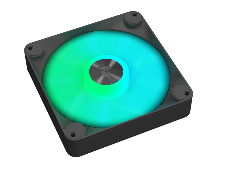 APNX FP1-140 - Black - Gehäuselüfter - 140mm - Schwarz mit RGB LED - 33 dBA