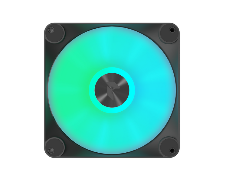 APNX FP1-140 - Black - Gehäuselüfter - 140mm - Schwarz mit RGB LED - 33 dBA