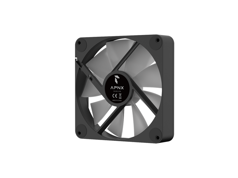 APNX FP1-140 - Black - Gehäuselüfter - 140mm - Schwarz mit RGB LED - 33 dBA