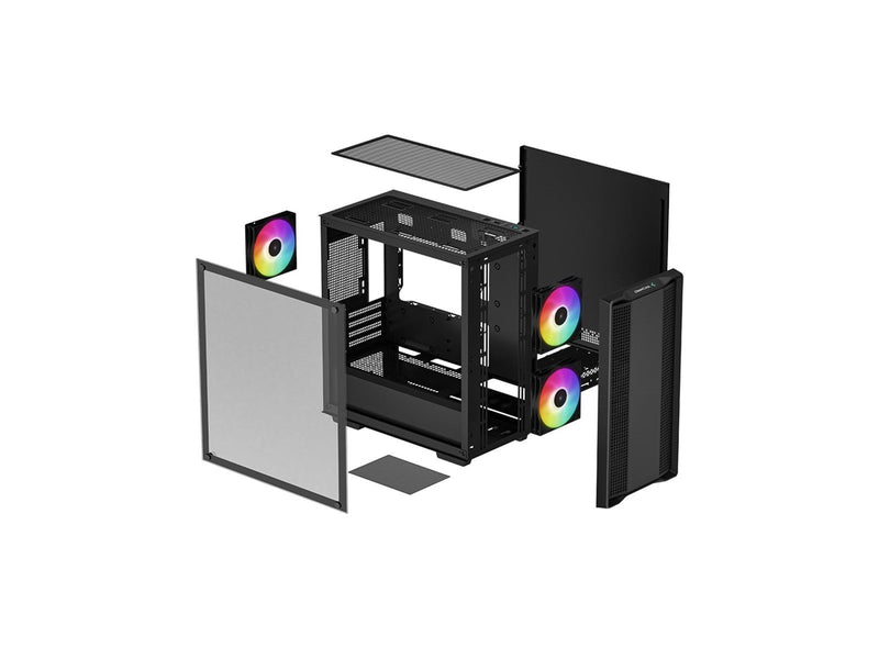 DeepCool CC360 ARGB - Gehäuse - Miditower - Schwarz