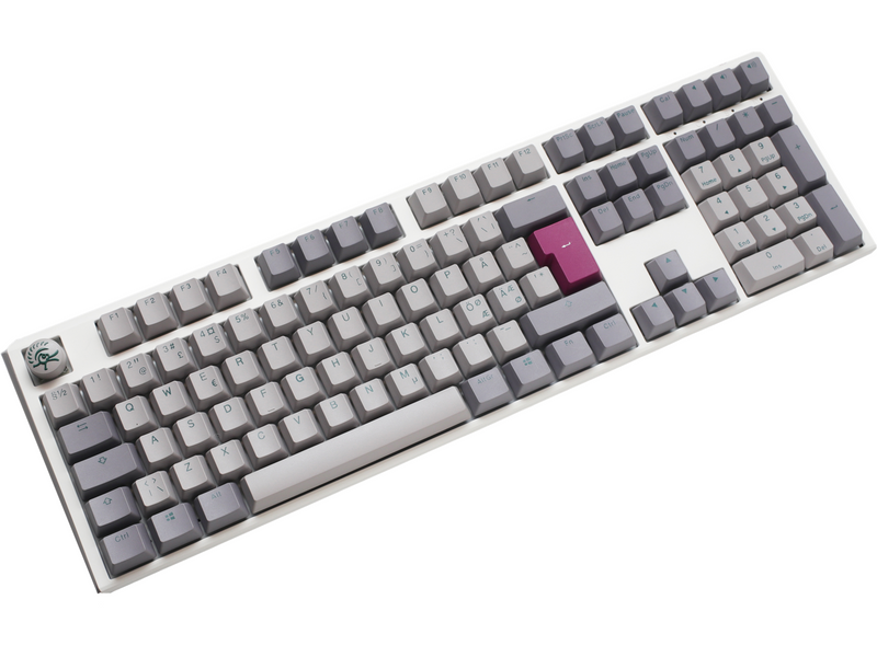 Ducky One 3 - Mist Nordic - Fullsize - Cherry Blue - RGB - ND - Gaming Tastaturen - Nordisch - Grau