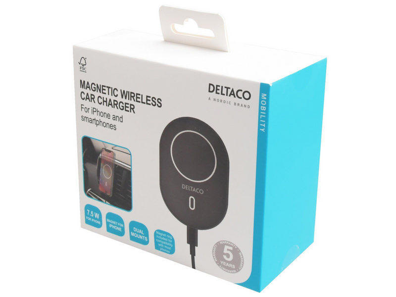 Deltaco QI-1038 Wireless Car Charger