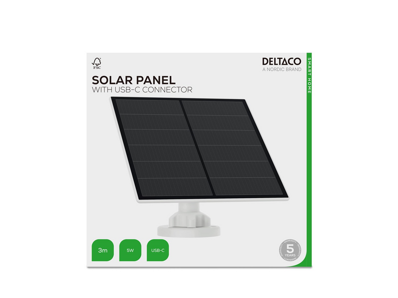 Deltaco Solar panel for 4G camera
