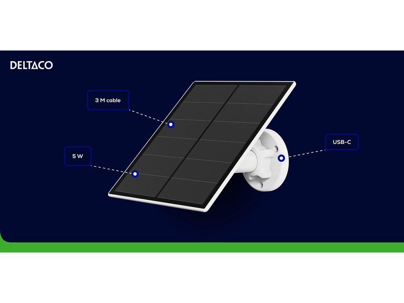 Deltaco Solar panel for 4G camera