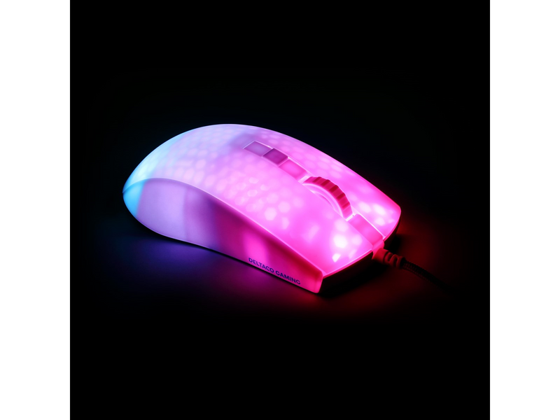 Deltaco WM87 - Gaming Maus (Weiß)