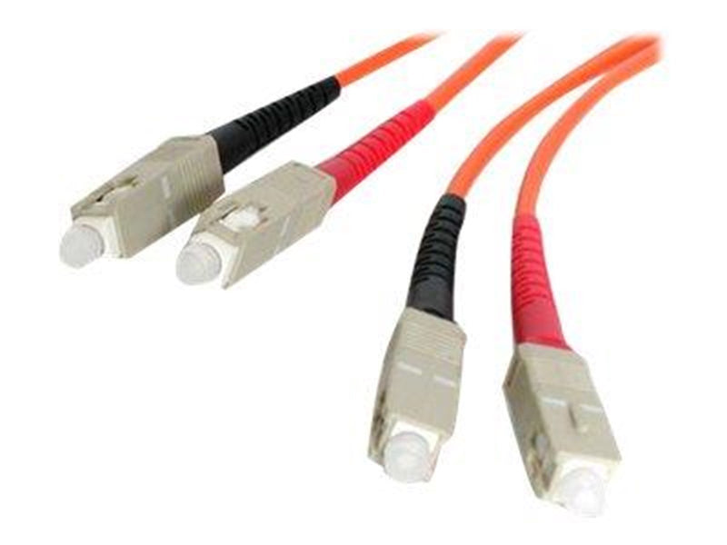 StarTech.com 2m Fiber Optic Cable - Multimode Duplex 62.5/125 - LSZH - SC/SC - OM1 - SC to SC Fiber Patch Cable (FIBSCSC2) - net