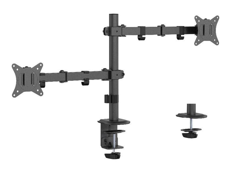 Gembird Monitor Arm - Adjustable desk double arm 2-display 17"-32"