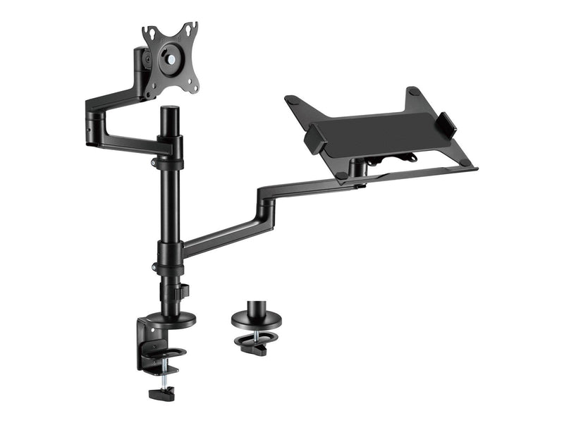 Gembird Monitor Arm & Notebook Tray - 1 x monitor 17"-32" & 1 x notebook 17.3"