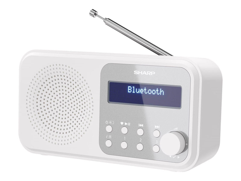 Sharp Tokyo DR-P420 Portable Digital Radio USB or Battery Powered - DAB/DAB+/FM - Mono - Weiß