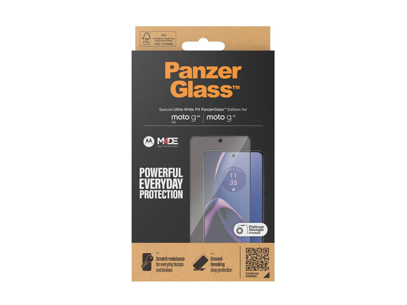 PanzerGlass Screen Protector Motorola moto g84 | g72 | Ultra-Wide Fit