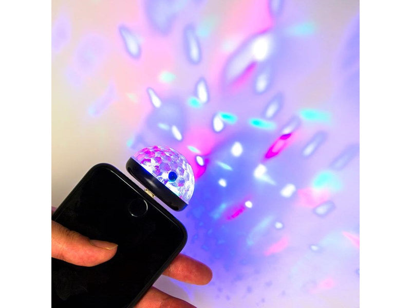 Kikkerland Black Phone Disco Light