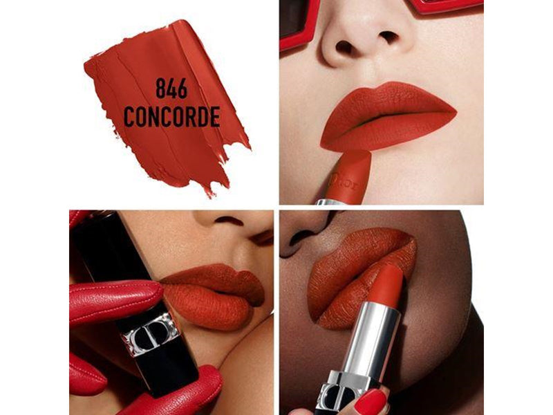 Christian Dior Rouge Refillable Matte Lipstick 846 Concorde
