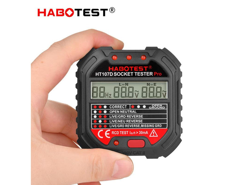 Habotest HT107D receptacle tester