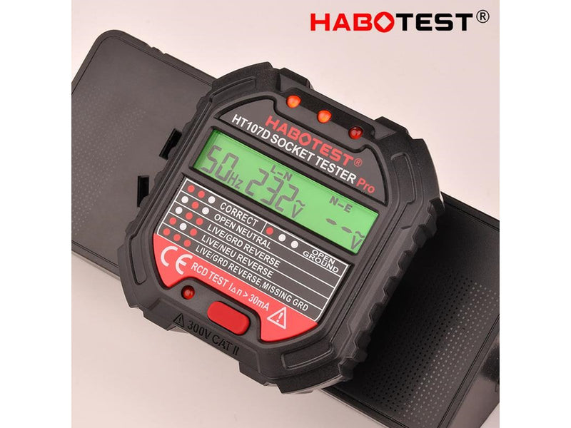 Habotest HT107D receptacle tester