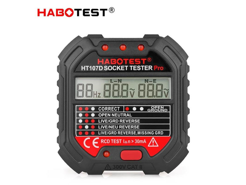 Habotest HT107D receptacle tester