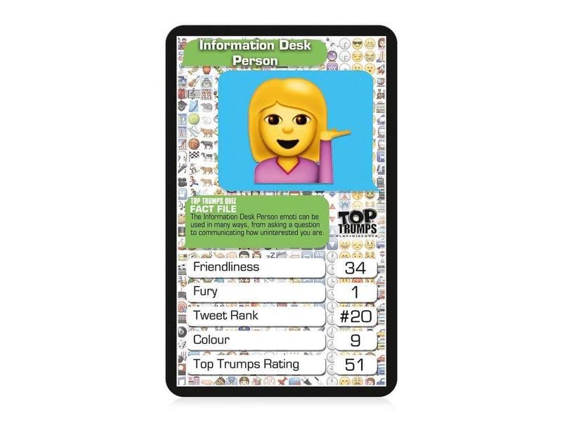 Winning Moves Top 30 Emotis Top Trumps Card Game (English)