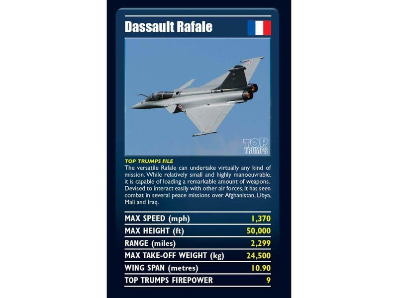 Winning Moves Ultimate Military Jets Top Trumps Card Game (English)