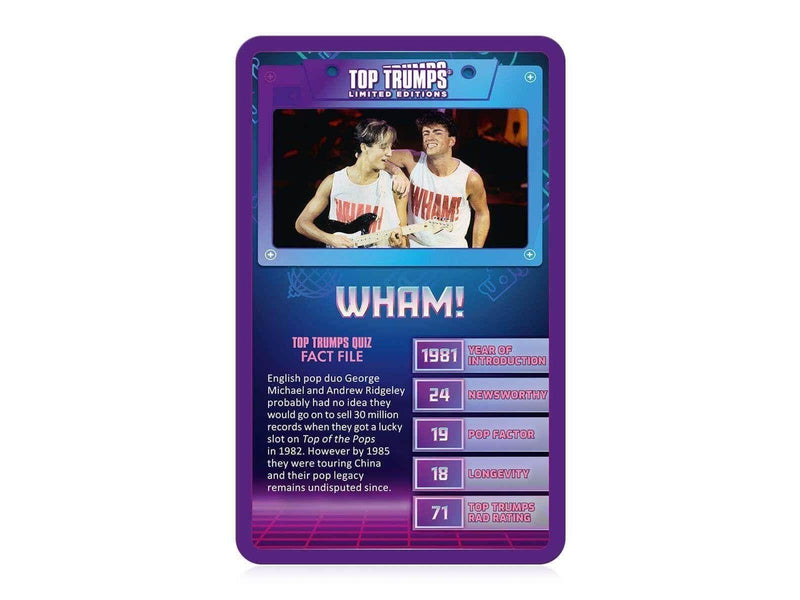 Winning Moves 1980's Top Trumps Card Game (English)