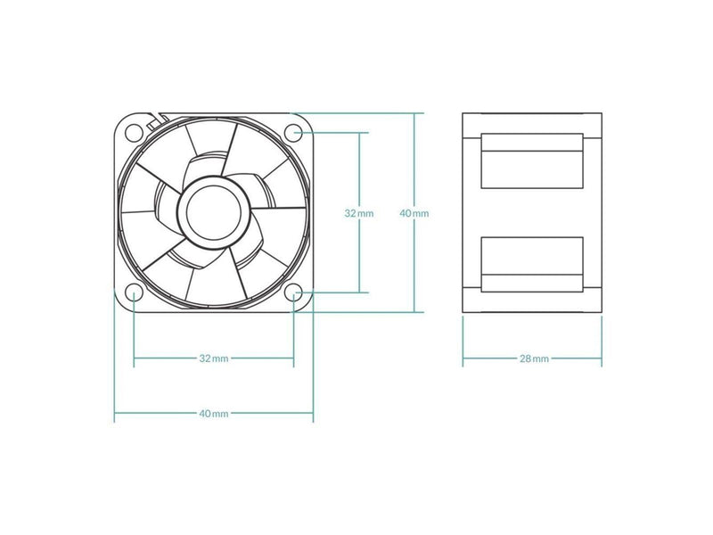 Arctic Server Fan S4028-15K - 5-pack - Gehäuselüfter - 40mm - Schwarz