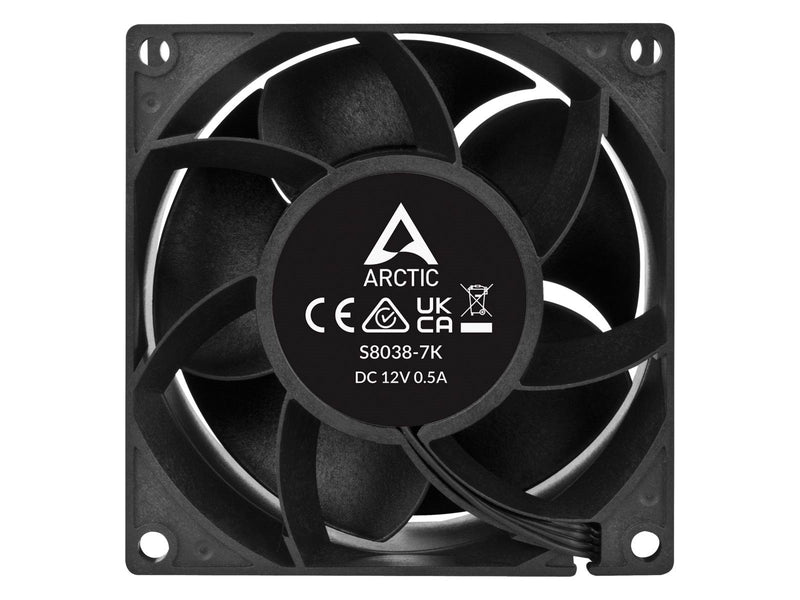Arctic Server Fan S8038-7K - Gehäuselüfter - 80mm - Schwarz