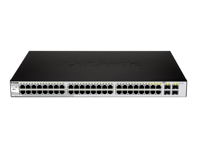 D-Link DGS-1210-48 Gigabit Smart III Switch with 44 10/100/1000Base-T ports and 4 combo 1000Base-T/MiniGBIC (SFP) ports
