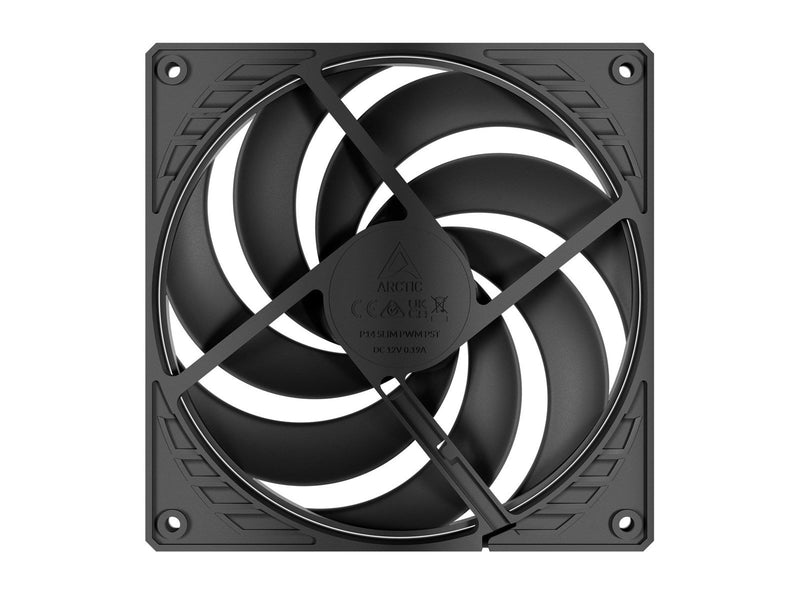 Arctic P14 Slim PWM PST - Gehäuselüfter - 140mm - Schwarz - 23 dBA