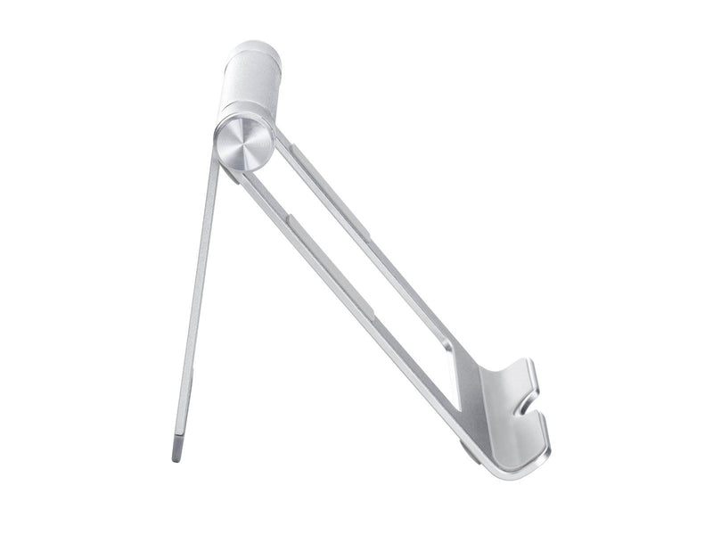 Deltaco Foldable phone/tablet stand in aluminum non-slip universal adjustable silver