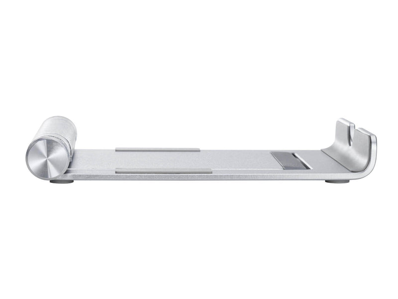 Deltaco Foldable phone/tablet stand in aluminum non-slip universal adjustable silver