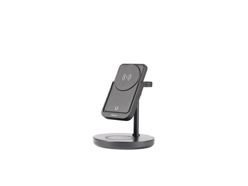 Deltaco QI-1045 - 3-in-1 magnetic wireless charger