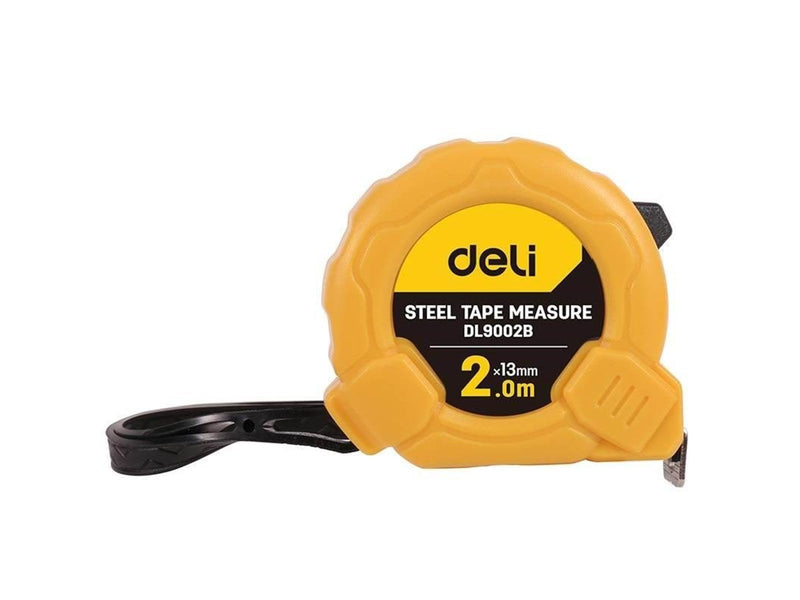 Deli Tools Steel Measuring Tape 2m/13mm  EDL9002B (yellow)