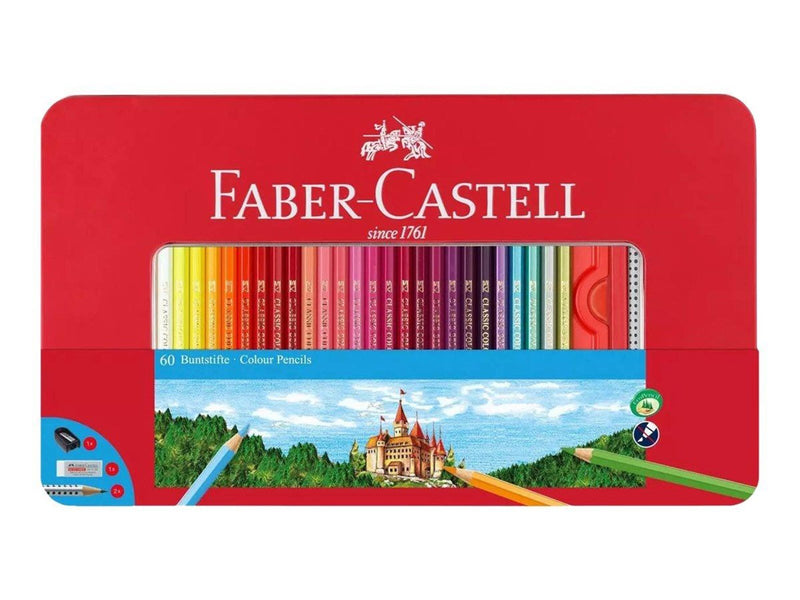 Faber Castell Classic - coloured pencil and pencil set - 62 pieces