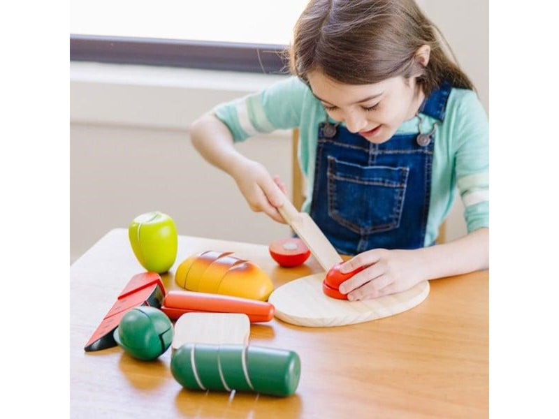 Melissa & Doug Cutting Food - Wooden Play Food