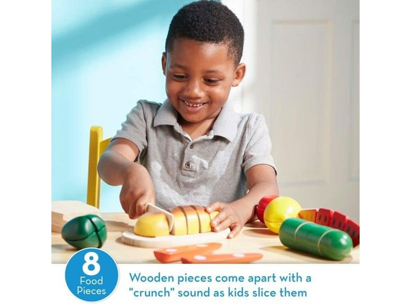 Melissa & Doug Cutting Food - Wooden Play Food