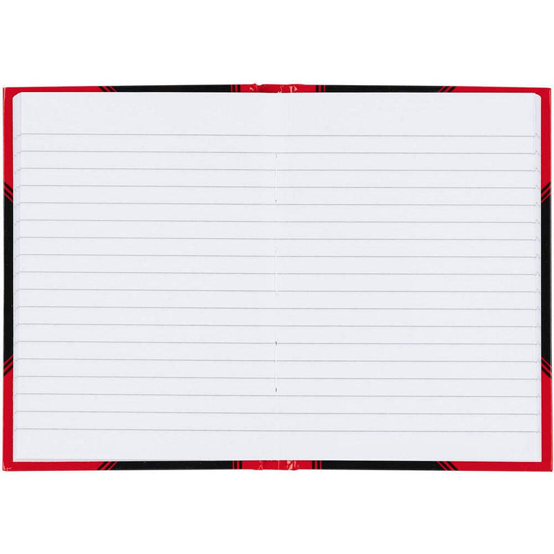 Bantex Notizbuch Chinakladde DIN A6 liniert, schwarz/rot Hardcover - 192 Seiten